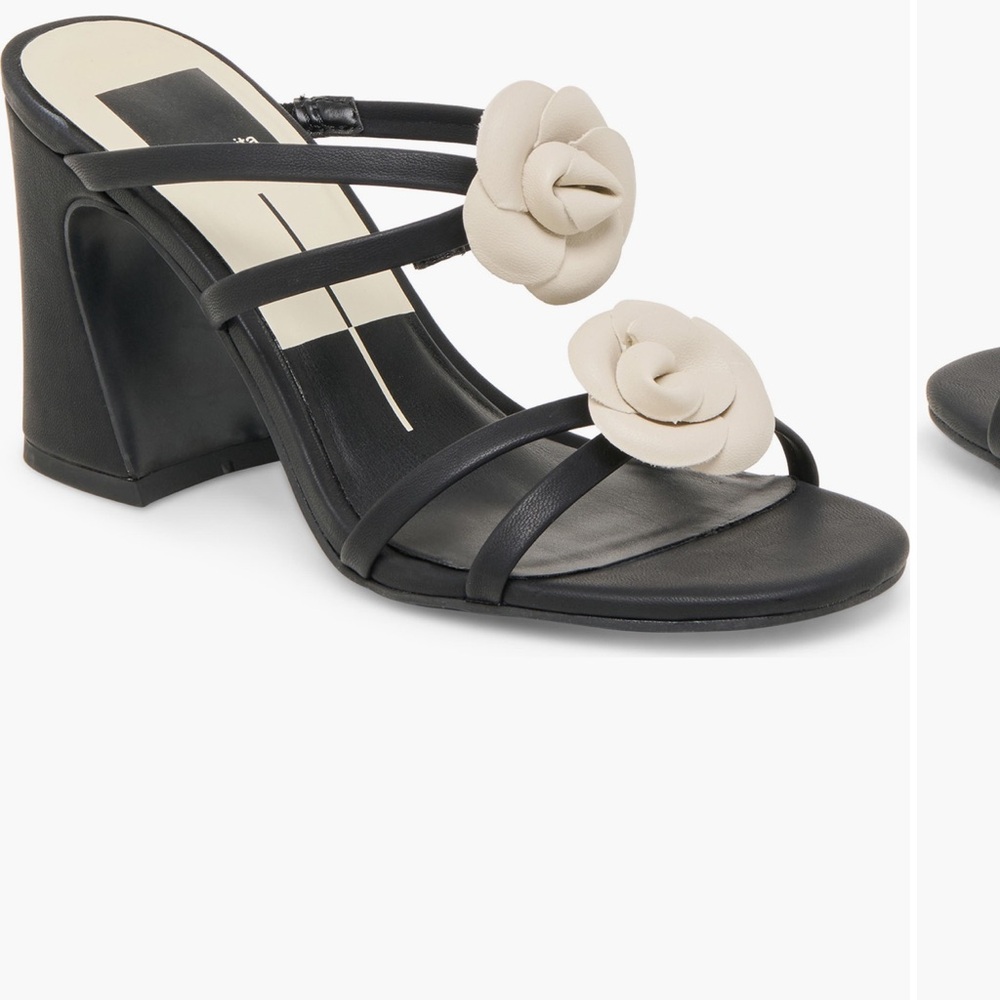 Elegant Black and Cream Women's Heels